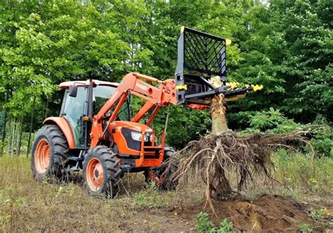 tree puller attachment for tractor